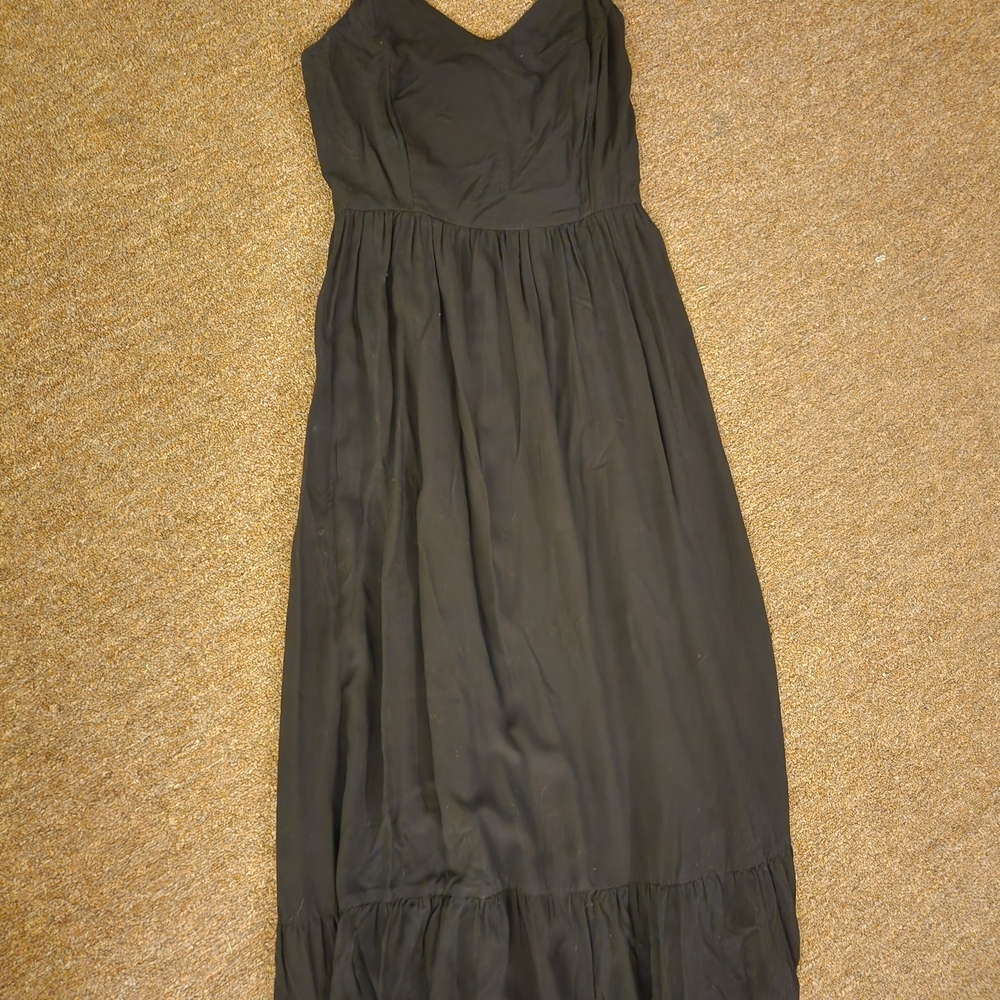 Old Navy Black Cami Maxi Dress | Adjustable Straps | Size M Tall